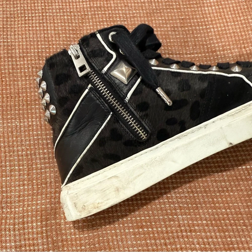 Zadig & Voltaire Studded High-Top Sneakers size 10 - Picture 5 of 6
